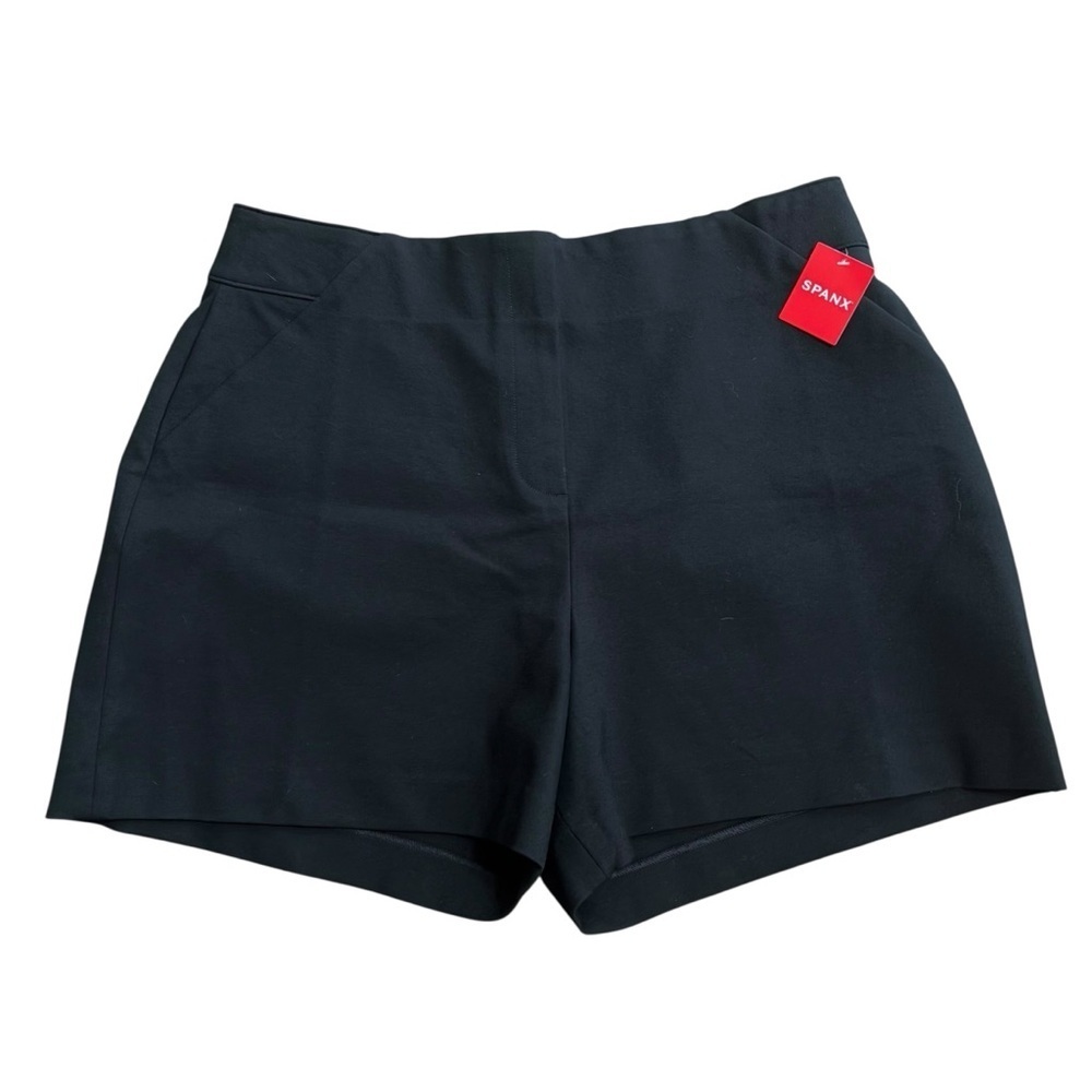 Spanx The Perfect A-Line Pull On Short Classic Black Size 1X Stretch Slimming